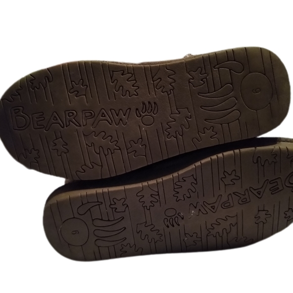 Bear Paws Boots Emma Short Suede Sheep Skin Wool Sz 6 Tan Comfortable EUC - Picture 6 of 6